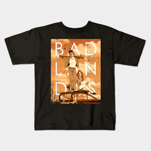 Chasing Sunsets BADLANDS Collection – Where Fashion Meets Terrence Malick's Cinematic Poetry Kids T-Shirt by Black Hole color